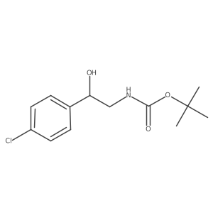 tert-butyl N-[(2R)-2-(4-chlorophenyl)-2-hydroxyethyl]carbamate结构式