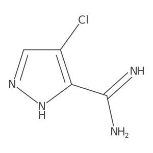 4-Chloro-1H-pyrazole-3-carboximidamide结构式