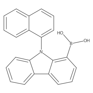 B-[9-(1-Naphthalenyl)-9H-carbazol-1-yl]boronic acid结构式