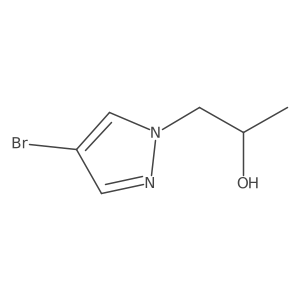 (2R)-1-(4-bromo-1H-pyrazol-1-yl)propan-2-ol结构式
