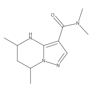 N,N,5,7-tetramethyl-4H,5H,6H,7H-pyrazolo[1,5-a]pyrimidine-3-carboxamide Structure