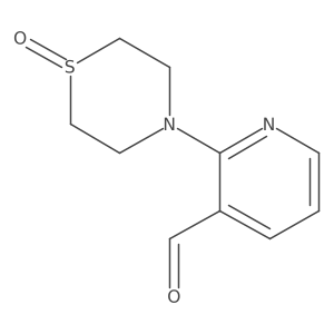 2-(1-Oxo-1lambda4-thiomorpholin-4-yl)pyridine-3-carbaldehyde结构式