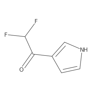2,2-Difluoro-1-(1h-pyrrol-3-yl)ethan-1-one Structure