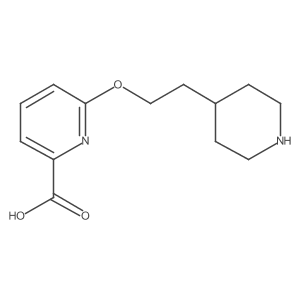 6-(2-Piperidin-4-ylethoxy)pyridine-2-carboxylic acid结构式