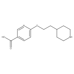 6-(2-Piperidin-4-ylethoxy)nicotinic acid结构式
