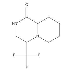 4-(Trifluoromethyl)octahydro-1H-pyrido[1,2-a]pyrazin-1-one结构式