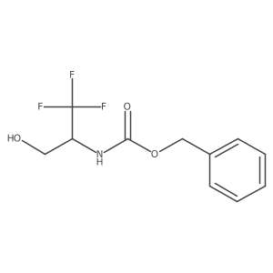 benzyl N-[(2R)-1,1,1-trifluoro-3-hydroxypropan-2-yl]carbamate结构式