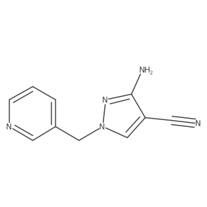3-Amino-1-pyridin-3-ylmethyl-1H-pyrazole-4-carbonitrile Structure