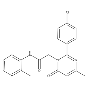 2-[2-(4-Chlorophenyl)-4-methyl-6-oxo-1,6-dihydropyrimidin-1-YL]-N-(2-methylphenyl)acetamide结构式