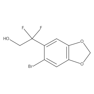 6-Bromo-I(2),I(2)-difluoro-1,3-benzodioxole-5-ethanol结构式
