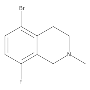 5-Bromo-8-fluoro-2-methyl-1,2,3,4-tetrahydroisoquinoline Structure