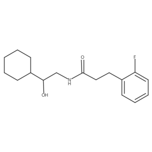 N-(2-cyclohexyl-2-hydroxyethyl)-3-(2-fluorophenyl)propanamide Structure