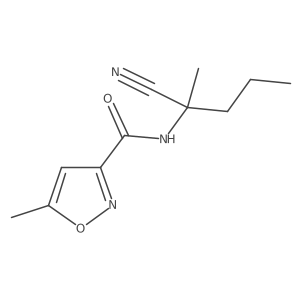 N-(1-cyano-1-methylbutyl)-5-methyl-1,2-oxazole-3-carboxamide Structure