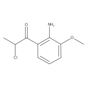 1-(2-Amino-3-methoxyphenyl)-2-chloropropan-1-one结构式