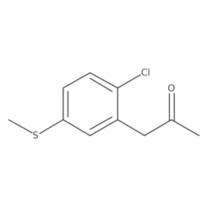 1-(2-Chloro-5-(methylthio)phenyl)propan-2-one结构式