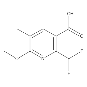 2-(Difluoromethyl)-6-methoxy-5-methylpyridine-3-carboxylic acid Structure