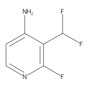 3-(Difluoromethyl)-2-fluoropyridin-4-amine结构式