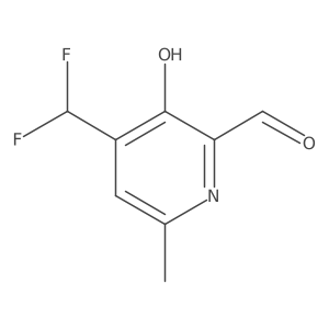 4-(Difluoromethyl)-3-hydroxy-6-methylpicolinaldehyde Structure