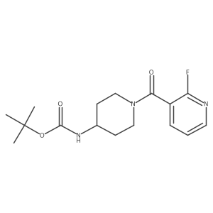tert-butyl N-[1-(2-fluoropyridine-3-carbonyl)piperidin-4-yl]carbamate Structure