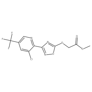 Methyl 2-((3-(3-chloro-5-(trifluoromethyl)pyridin-2-yl)-1,2,4-oxadiazol-5-yl)oxy)acetate Structure