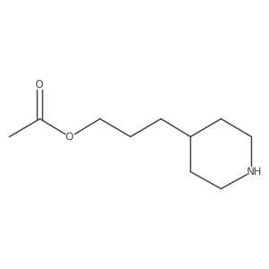 3-(4-Piperidinyl)propyl acetate结构式