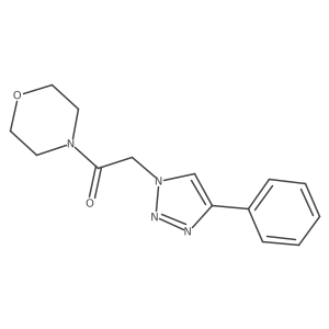 1-(morpholin-4-yl)-2-(4-phenyl-1H-1,2,3-triazol-1-yl)ethan-1-one Structure
