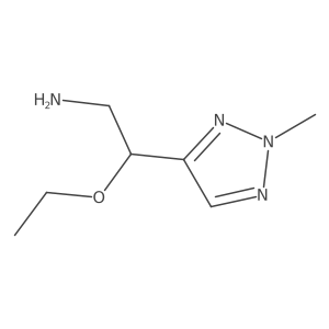 2-ethoxy-2-(2-methyl-2H-1,2,3-triazol-4-yl)ethan-1-amine结构式