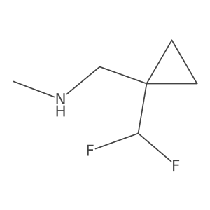 {[1-(Difluoromethyl)cyclopropyl]methyl}(methyl)amine Structure