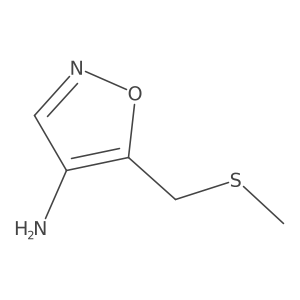5-[(Methylsulfanyl)methyl]-1,2-oxazol-4-amine Structure