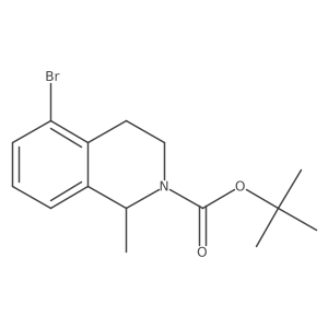 tert-Butyl 5-bromo-1-methyl-3,4-dihydroisoquinoline-2(1H)-carboxylate Structure