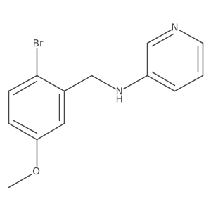 N-[(2-bromo-5-methoxyphenyl)methyl]pyridin-3-amine结构式