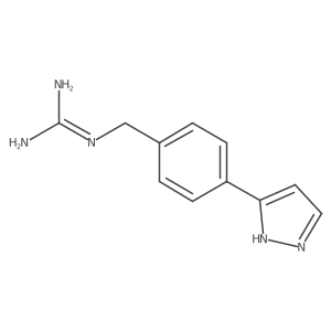 1-(4-(1h-Pyrazol-5-yl)benzyl)guanidine结构式