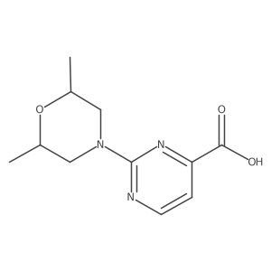 2-(2,6-Dimethylmorpholin-4-yl)pyrimidine-4-carboxylic acid结构式
