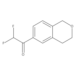 1-(3,4-dihydro-1H-2-benzopyran-6-yl)-2,2-difluoroethan-1-one Structure