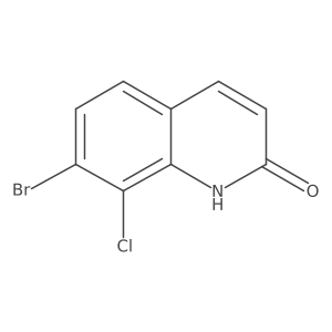 7-Bromo-8-chloro-1,2-dihydroquinolin-2-one Structure