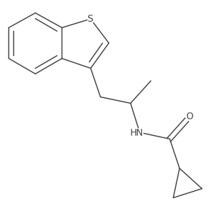 N-(1-(benzo[b]thiophen-3-yl)propan-2-yl)cyclopropanecarboxamide Structure