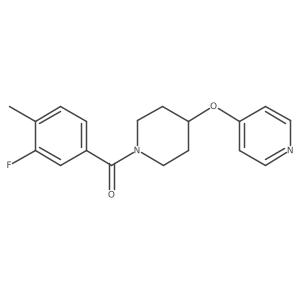 (3-Fluoro-4-methylphenyl)(4-(pyridin-4-yloxy)piperidin-1-yl)methanone Structure