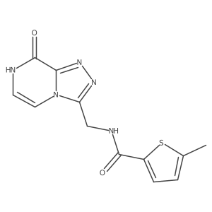 N-((8-hydroxy-[1,2,4]triazolo[4,3-a]pyrazin-3-yl)methyl)-5-methylthiophene-2-carboxamide结构式