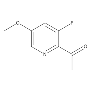 1-(3-Fluoro-5-methoxypyridin-2-yl)ethan-1-one结构式