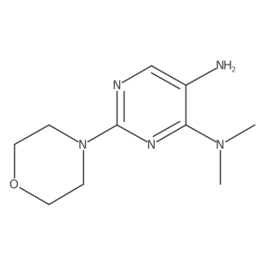 N4,N4-dimethyl-2-morpholinopyrimidine-4,5-diamine结构式