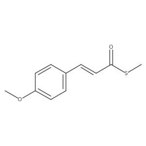 S-Methyl (2E)-3-(4-methoxyphenyl)-2-propenethioate结构式