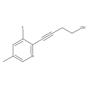 4-(3-Fluoro-5-methylpyridin-2-yl)but-3-yn-1-ol Structure