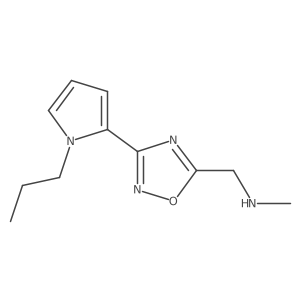 N-methyl-1-(3-(1-propyl-1H-pyrrol-2-yl)-1,2,4-oxadiazol-5-yl)methanamine Structure