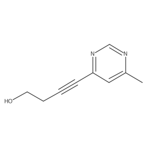 4-(6-Methylpyrimidin-4-yl)but-3-yn-1-ol结构式