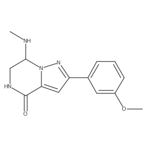 2-(3-methoxyphenyl)-7-(methylamino)-6,7-dihydropyrazolo[1,5-a]pyrazin-4(5H)-one Structure