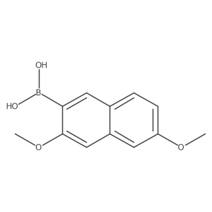 (3,6-Dimethoxynaphthalen-2-yl)boronic acid结构式