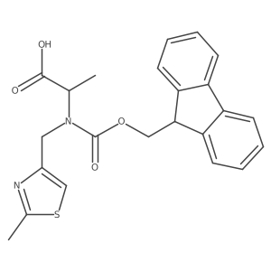 (2R)-2-({[(9H-fluoren-9-yl)methoxy]carbonyl}[(2-methyl-1,3-thiazol-4-yl)methyl]amino)propanoic acid Structure