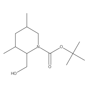 Tert-butyl 2-(hydroxymethyl)-3,5-dimethylpiperidine-1-carboxylate Structure