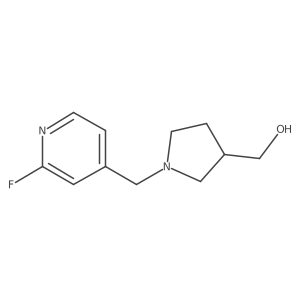 {1-[(2-Fluoropyridin-4-yl)methyl]pyrrolidin-3-yl}methanol Structure