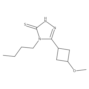 4-butyl-5-(3-methoxycyclobutyl)-4H-1,2,4-triazole-3-thiol Structure